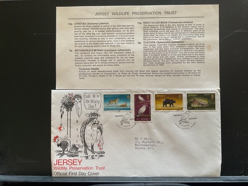 Jersey fdc 1972 wildlife - fdc, 1972-