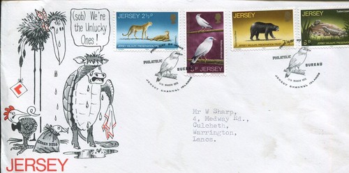 Jersey fdc 1972 wildlife - 1972,
