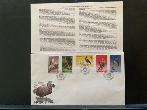 Jersey fdc 1979 wildlife - jersey,