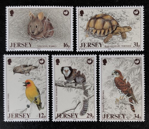 Jersey 1988 mnh wildlife - jersey,