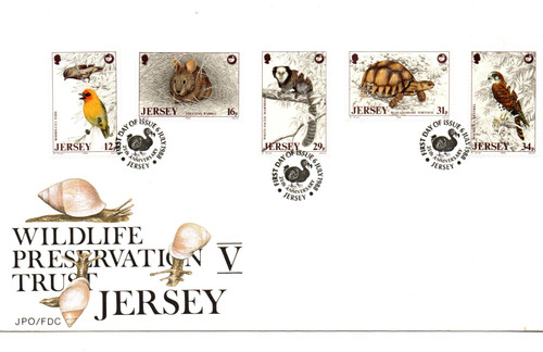Jersey 1988 fdc wildlife - jersey,