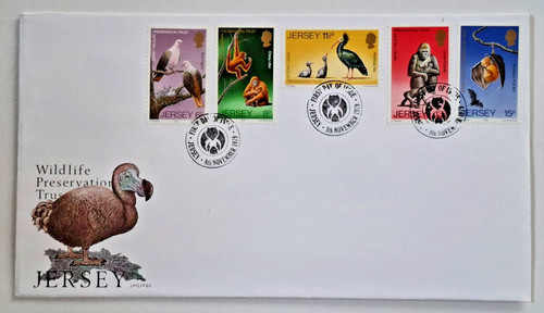 Jersey fdc wildlife - jersey,